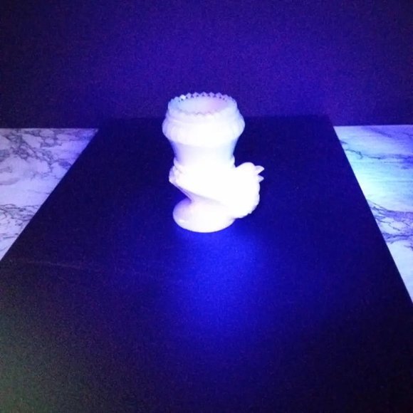 Degenhart Glass Bird Toothpick Trinket Paperweight Vintage - Picture 9 of 9